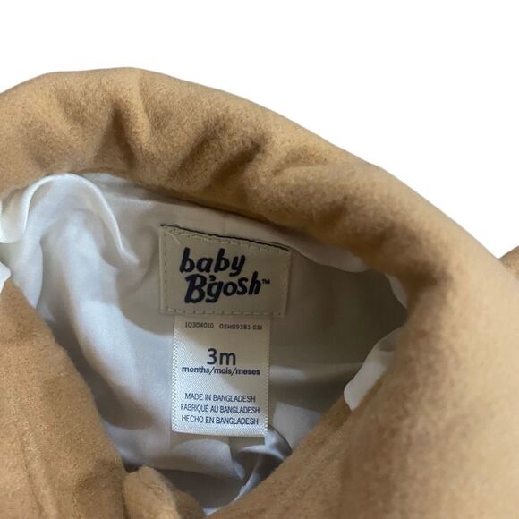 Baby Bgosh camel color pea coat size 3 months button up pockets - Picture 5 of 5